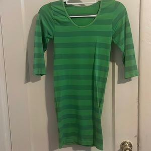 Green stretchy dress